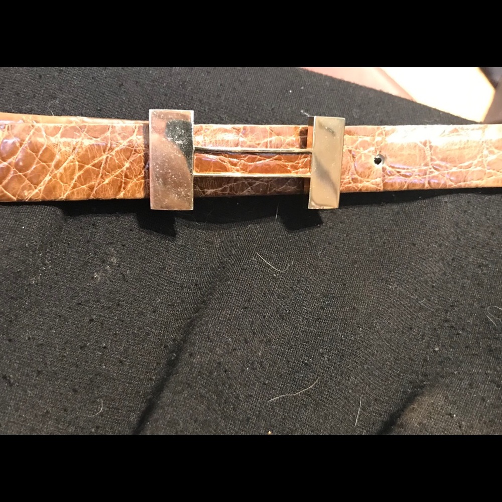 Crocodile belt made in France Sz SM